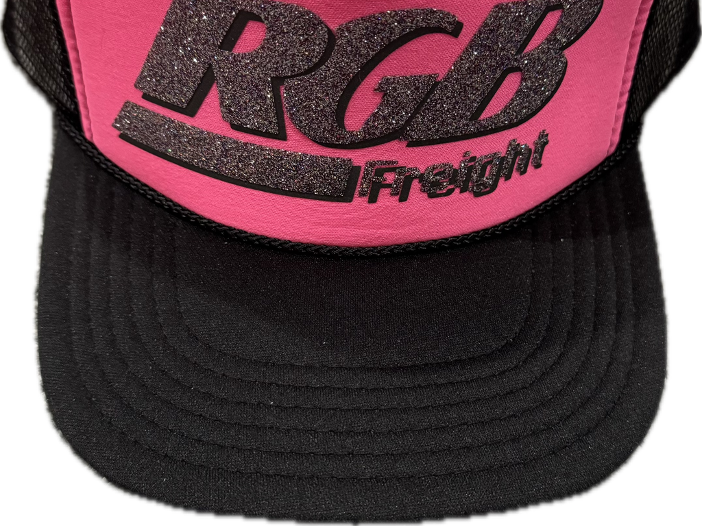 RGB FREIGHT PINK/BLACK SPARKLE TRUCKER - Authentic - New with Tags