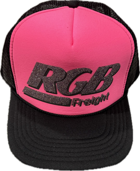 RGB FREIGHT PINK/BLACK SPARKLE TRUCKER - Authentic - New with Tags