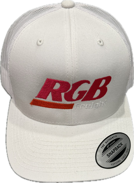 RGB Freight Party Mix White Trucker Hat - Authentic - New with Tags