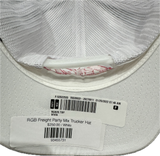 RGB Freight Party Mix White Trucker Hat - Authentic - New with Tags