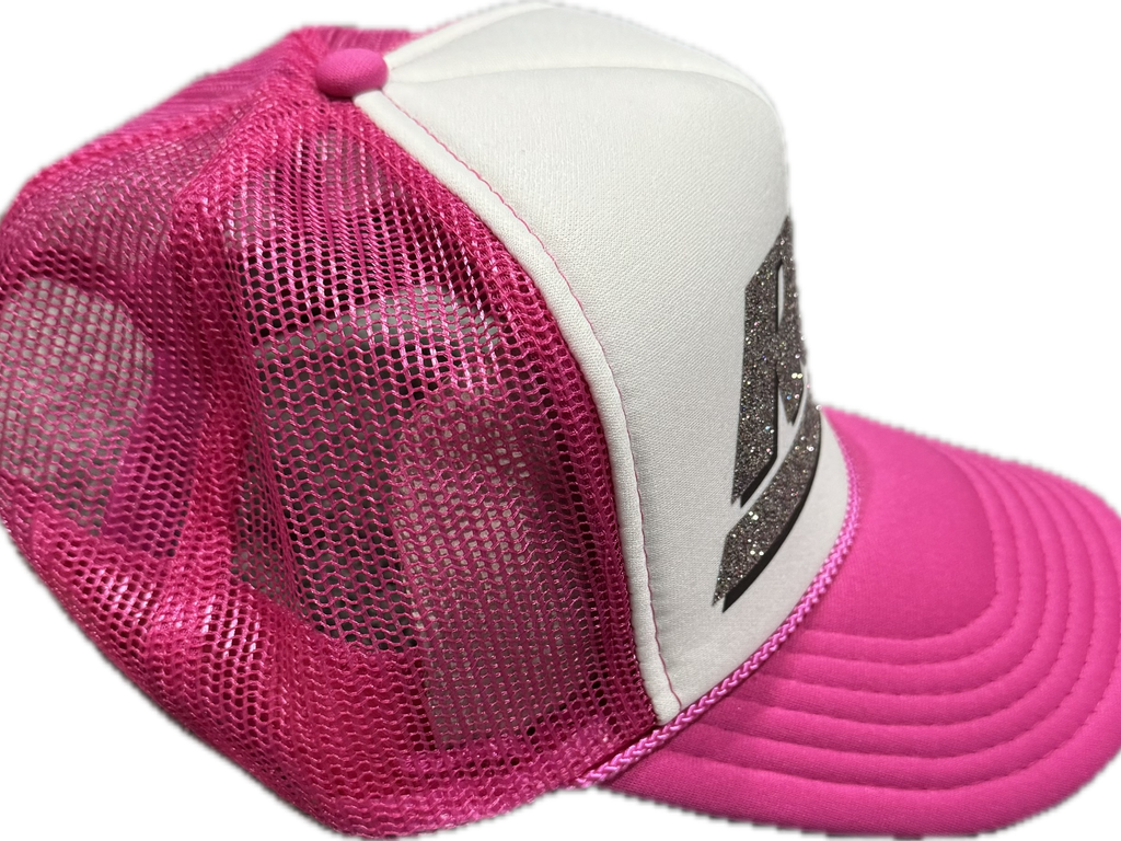 RGB FREIGHT PINK/WHITE SPARKLE TRUCKER - Authentic - New with Tags