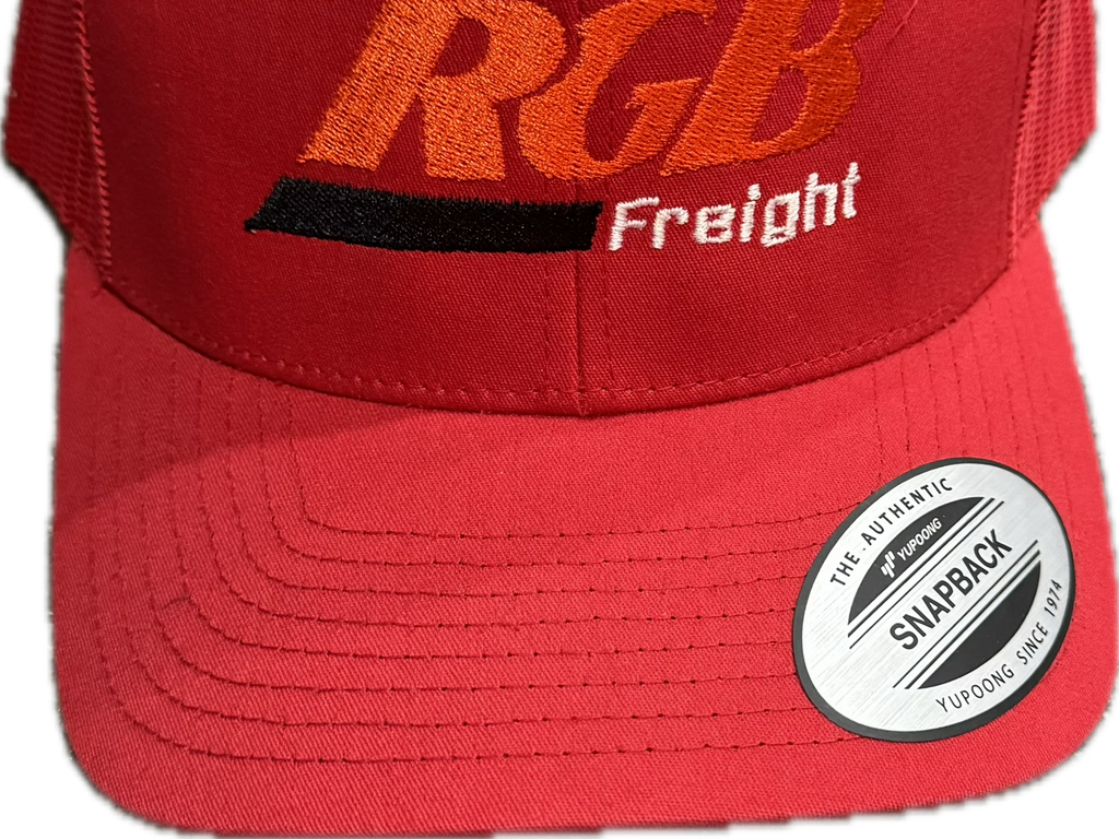 RGB Freight Party Mix Red Trucker Hat - Authentic - New with Tags